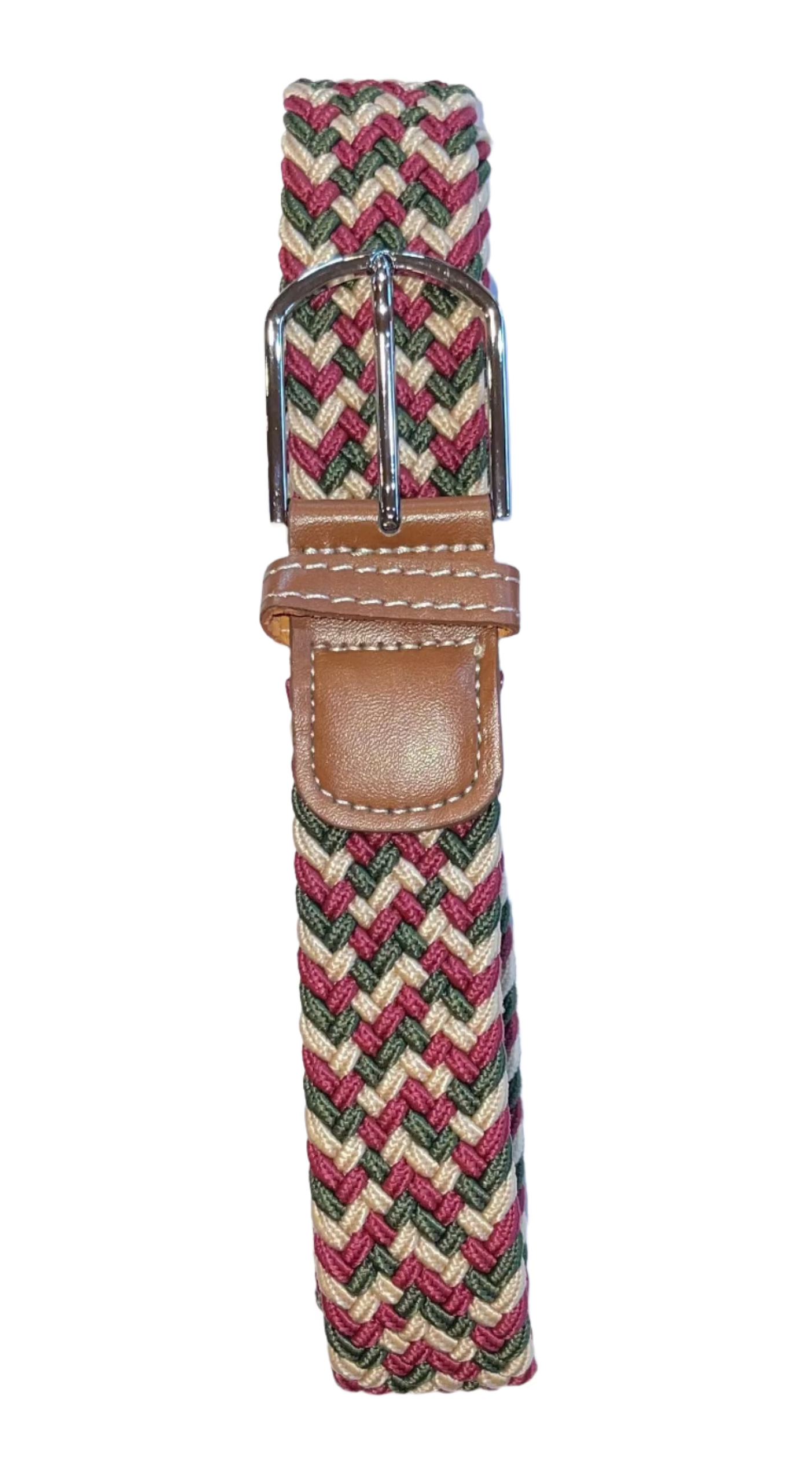 Rather Lucky Belts Berry/Olive/Beige Rather Lucky- Braided Belt equestrian team apparel online tack store mobile tack store custom farm apparel custom show stable clothing equestrian lifestyle horse show clothing riding clothes horses equestrian tack store