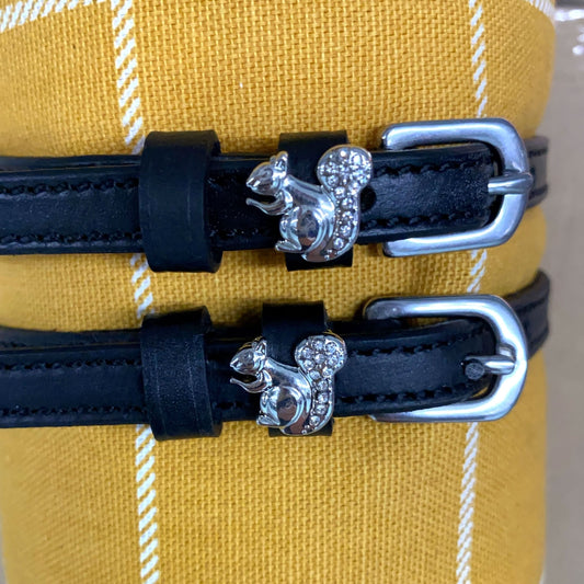 ManeJane Spur Straps Mane Jane- Silver Squirrel Spur Straps equestrian team apparel online tack store mobile tack store custom farm apparel custom show stable clothing equestrian lifestyle horse show clothing riding clothes ManeJane Frogger Spur Straps horses equestrian tack store