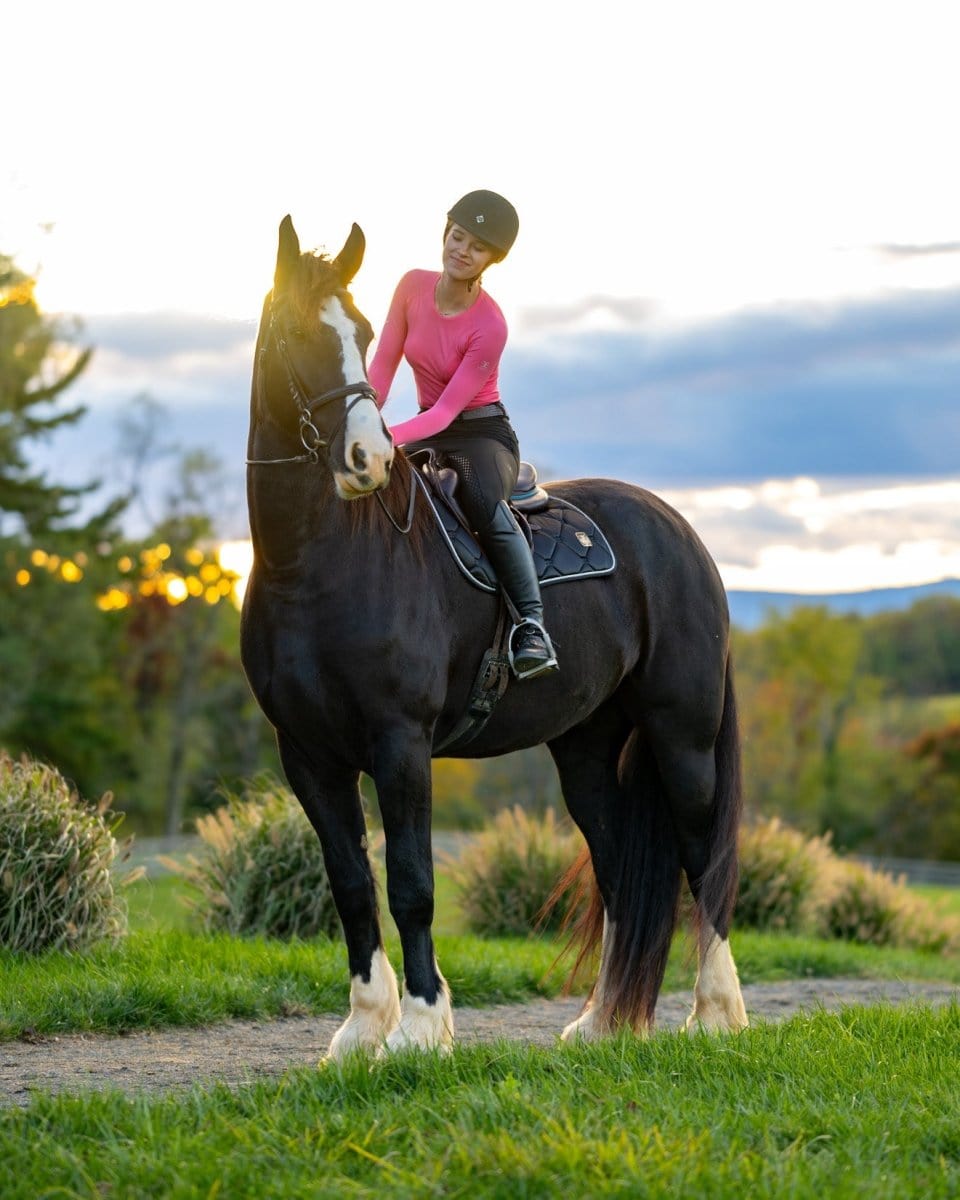 Equestly Women's Shirt Equestly- Lux Seamless Top LSnFuchsia equestrian team apparel online tack store mobile tack store custom farm apparel custom show stable clothing equestrian lifestyle horse show clothing riding clothes horses equestrian tack store