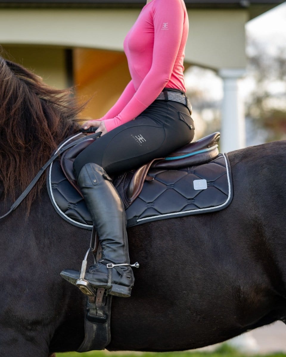 Equestly Women's Shirt Equestly- Lux Seamless Top LSnFuchsia equestrian team apparel online tack store mobile tack store custom farm apparel custom show stable clothing equestrian lifestyle horse show clothing riding clothes horses equestrian tack store