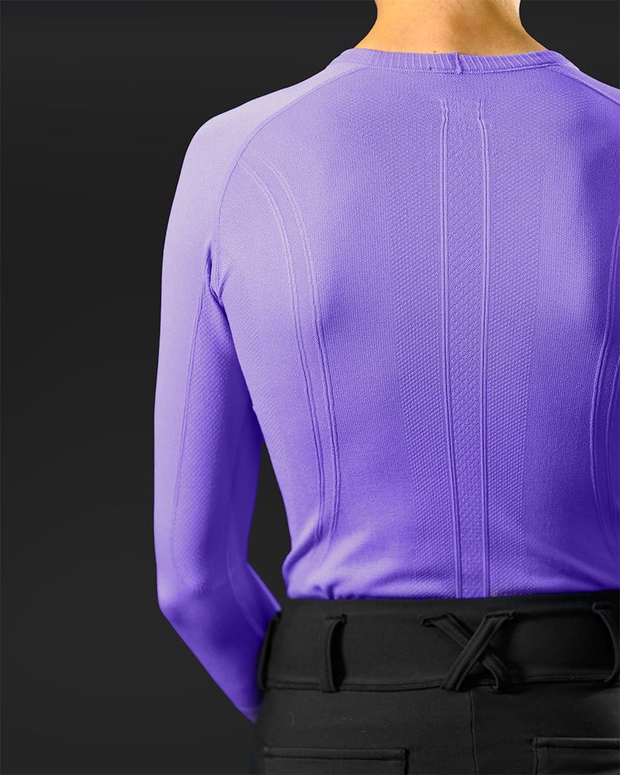 Equestly Women's Shirt Equestly- Lux Seamless Top LS Lilac equestrian team apparel online tack store mobile tack store custom farm apparel custom show stable clothing equestrian lifestyle horse show clothing riding clothes horses equestrian tack store