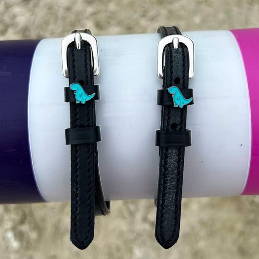 ManeJane Black Spur Straps Spur Straps- Nice Dino equestrian team apparel online tack store mobile tack store custom farm apparel custom show stable clothing equestrian lifestyle horse show clothing riding clothes horses equestrian tack store