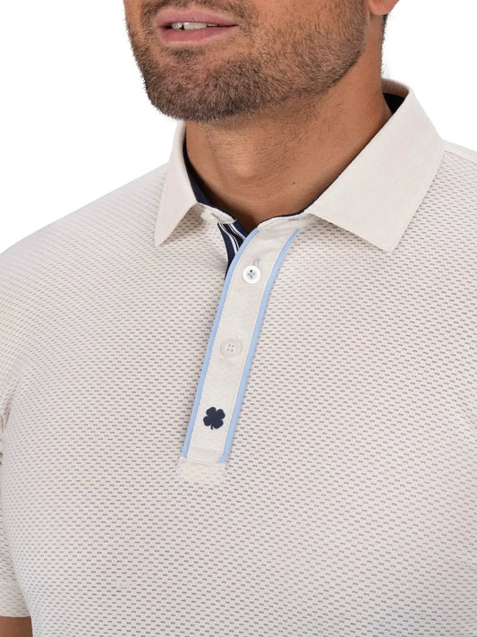 Black Clover Polo Shirt Vanilla / S Black Clover- Ollie Polo equestrian team apparel online tack store mobile tack store custom farm apparel custom show stable clothing equestrian lifestyle horse show clothing riding clothes Black Clover- Ollie Polo horses equestrian tack store