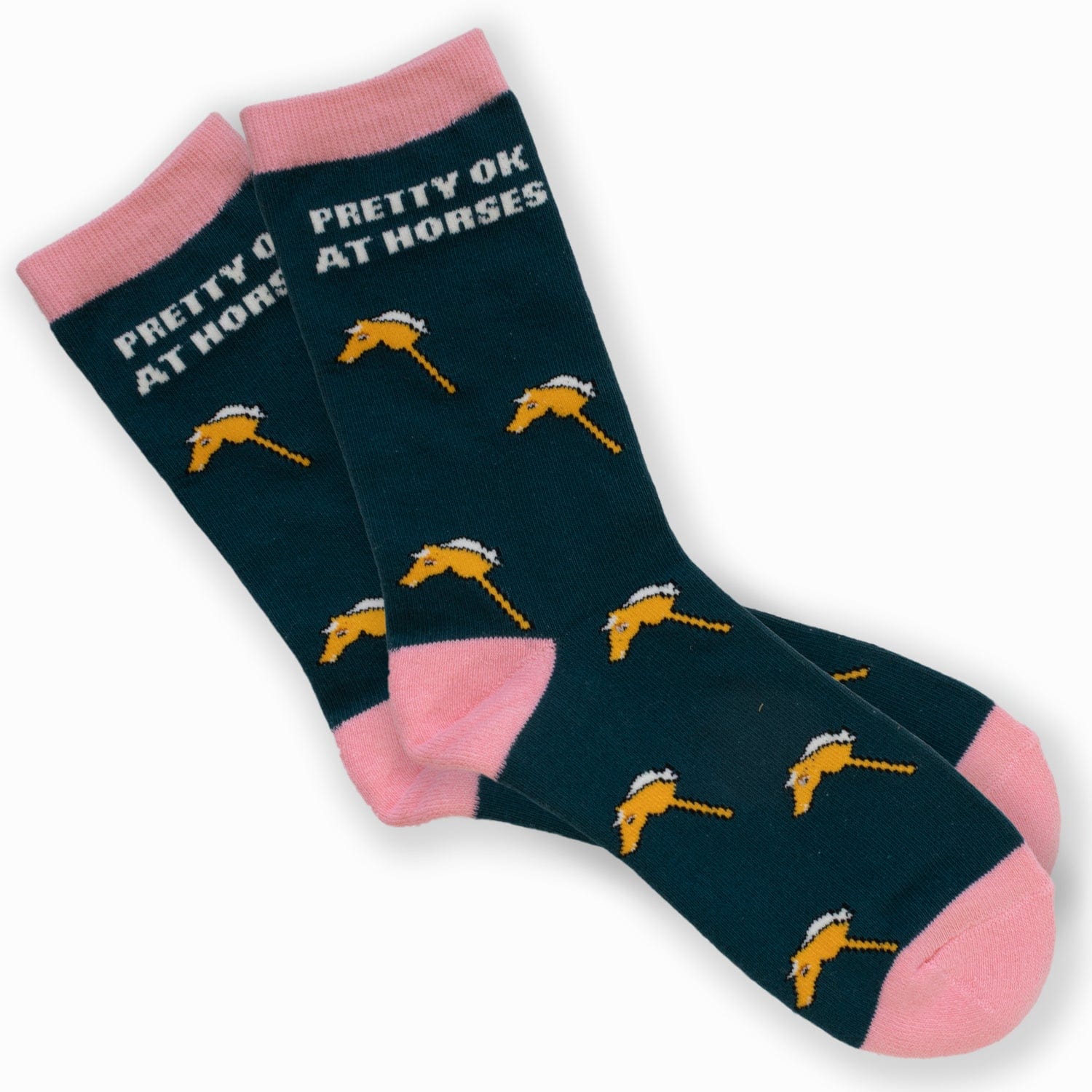 dreamers & schemers Boot Sock Dreamers & Schemers-  Crew Socks equestrian team apparel online tack store mobile tack store custom farm apparel custom show stable clothing equestrian lifestyle horse show clothing riding clothes Unicorns & Fluffy Clouds Horse Riding  Boot Socks horses equestrian tack store