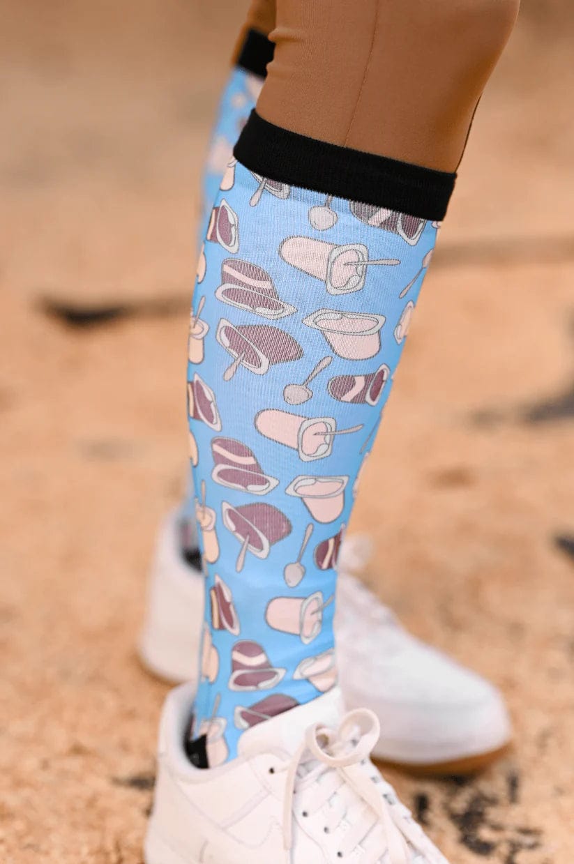 dreamers & schemers Boot Sock Dreamers & Schemers- Pudding equestrian team apparel online tack store mobile tack store custom farm apparel custom show stable clothing equestrian lifestyle horse show clothing riding clothes Unicorns & Fluffy Clouds Horse Riding Boot Socks horses equestrian tack store