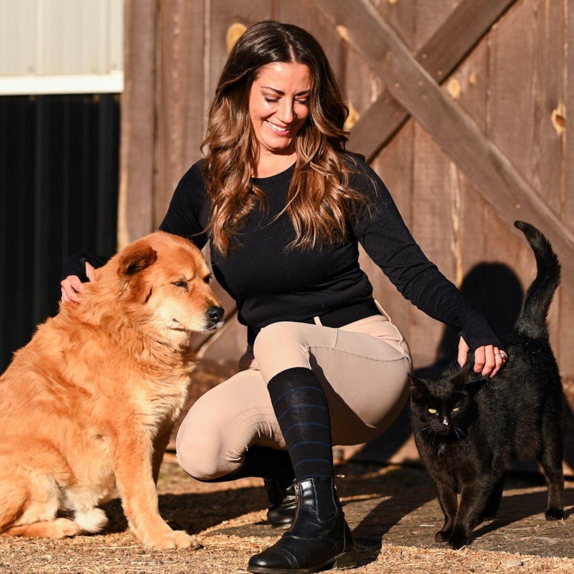 dreamers & schemers Boot Sock Dreamers & Schemers- Simple Stripes Knit Socks equestrian team apparel online tack store mobile tack store custom farm apparel custom show stable clothing equestrian lifestyle horse show clothing riding clothes Dreamers & Schemers- Simple Stripes Knit Socks horses equestrian tack store