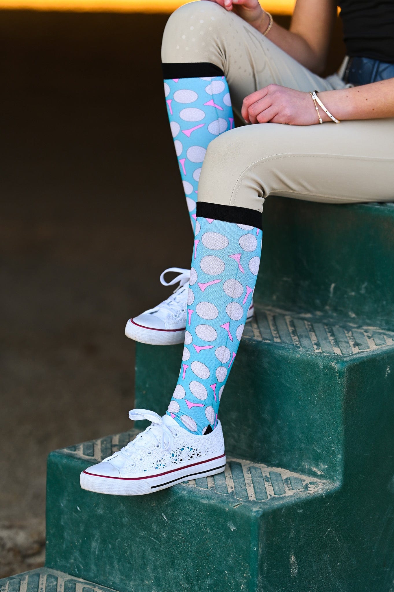 Dreamers & Schemers Socks Dreamers & Schemers- Tee'd Off equestrian team apparel online tack store mobile tack store custom farm apparel custom show stable clothing equestrian lifestyle horse show clothing riding clothes horses equestrian tack store