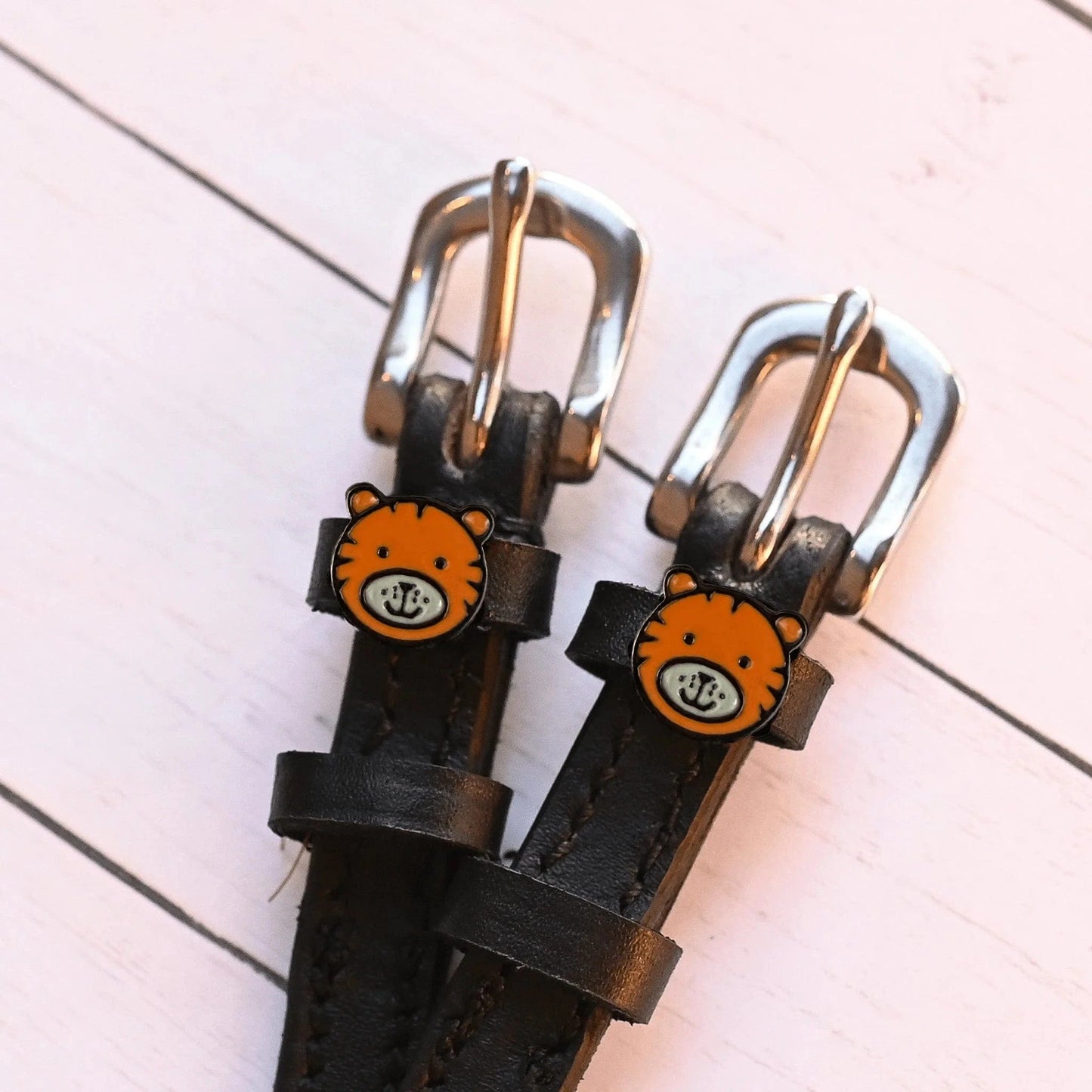 ManeJane Spur Straps Spur Straps- Tiger equestrian team apparel online tack store mobile tack store custom farm apparel custom show stable clothing equestrian lifestyle horse show clothing riding clothes ManeJane Frogger Spur Straps horses equestrian tack store
