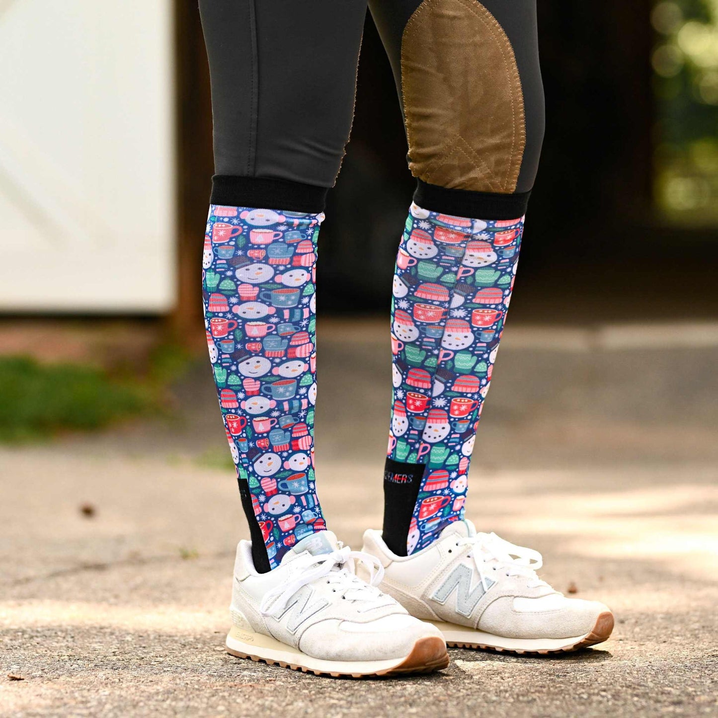 dreamers & schemers Boot Sock Dreamers & Schemers- Winter Warm Up equestrian team apparel online tack store mobile tack store custom farm apparel custom show stable clothing equestrian lifestyle horse show clothing riding clothes Unicorns & Fluffy Clouds Horse Riding Boot Socks horses equestrian tack store