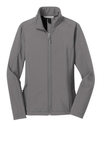 Equestrian Team Apparel Jacket Yes / XLarge Ladies Soft Shell Jacket / Deep Smoke equestrian team apparel online tack store mobile tack store custom farm apparel custom show stable clothing equestrian lifestyle horse show clothing riding clothes horses equestrian tack store
