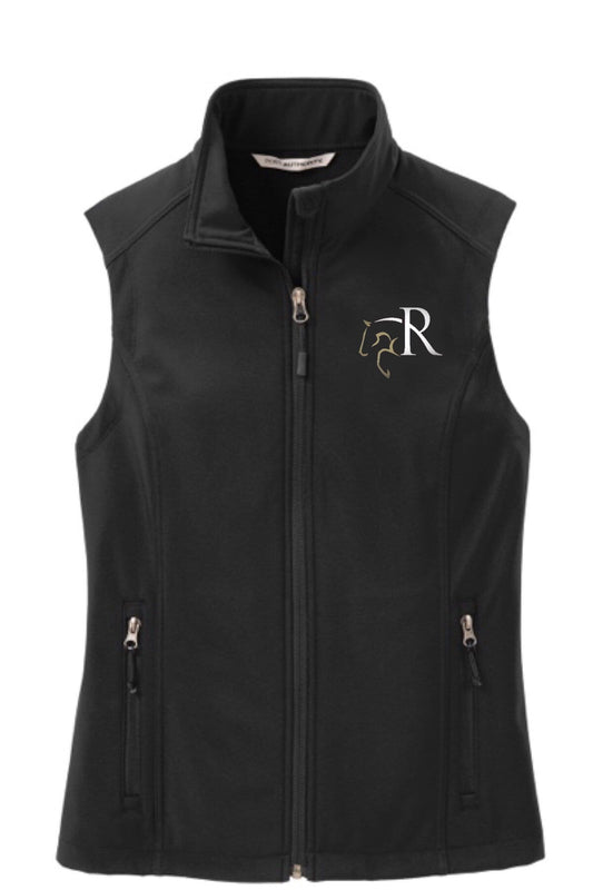 Equestrian Team Apparel Custom Team Jackets Ladies / XS Rivers Edge Farm Softshell Vest equestrian team apparel online tack store mobile tack store custom farm apparel custom show stable clothing equestrian lifestyle horse show clothing riding clothes horses equestrian tack store