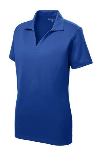 Royal blue ladies polo shirt on sale