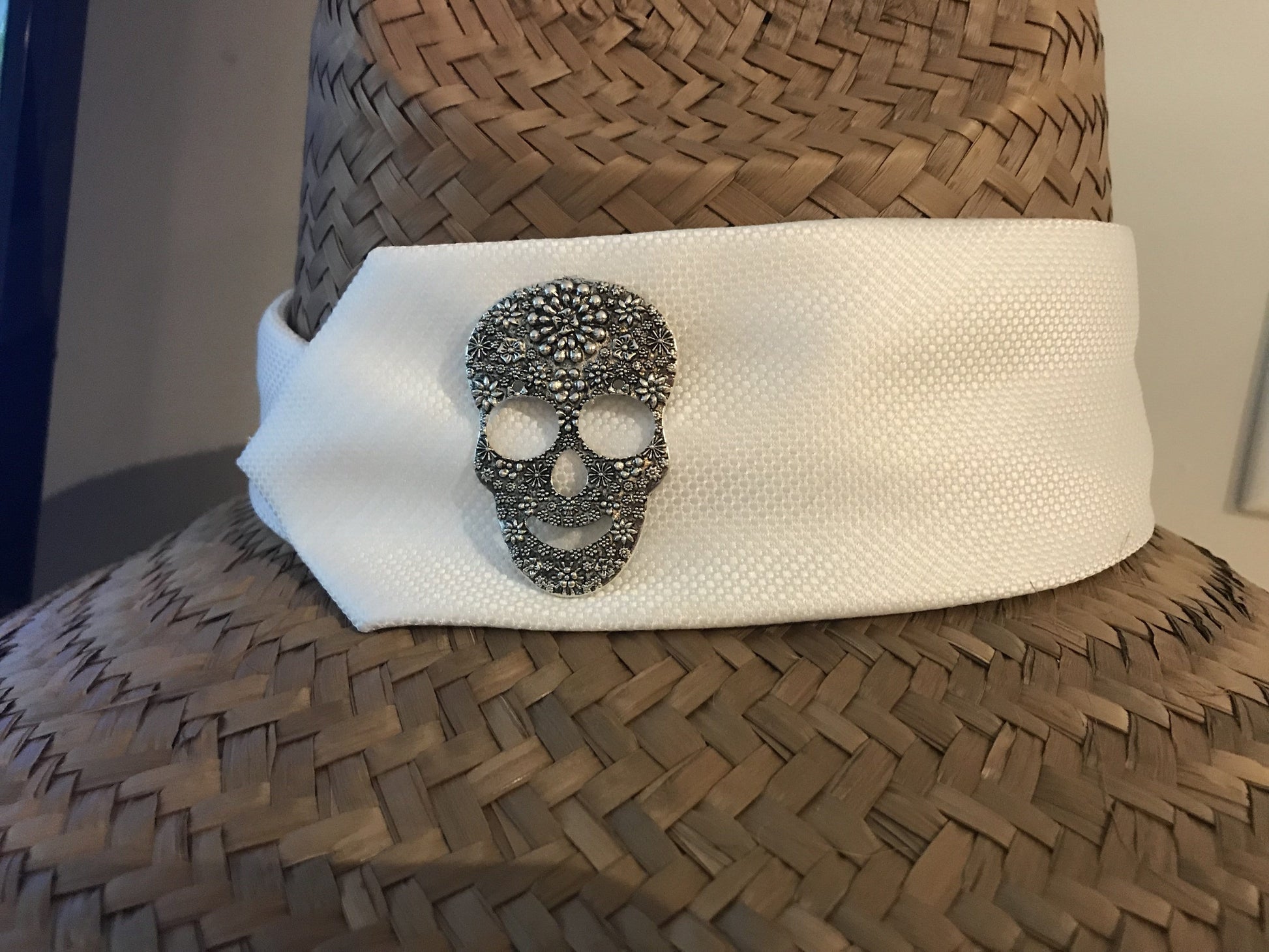 Island Girl Sun Hat One Size Island Girl Hats / White Skull equestrian team apparel online tack store mobile tack store custom farm apparel custom show stable clothing equestrian lifestyle horse show clothing riding clothes horses equestrian tack store