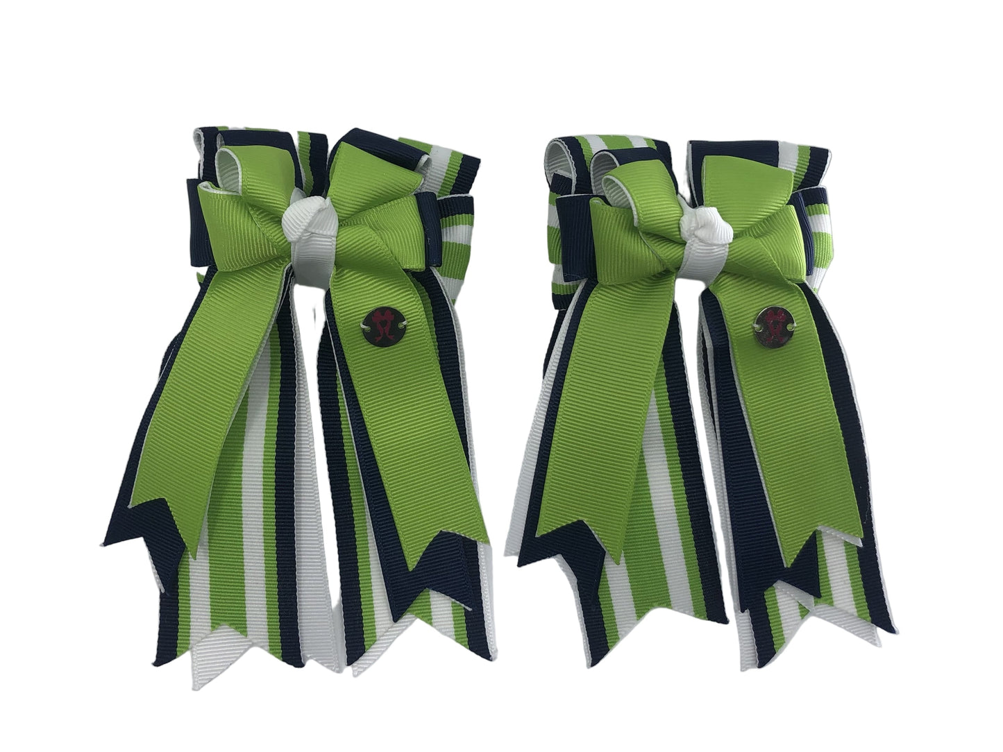 PonyTail Bows 3" Tails Bella Lime PonyTail Bows equestrian team apparel online tack store mobile tack store custom farm apparel custom show stable clothing equestrian lifestyle horse show clothing riding clothes PonyTail Bows | Equestrian Hair Accessories horses equestrian tack store