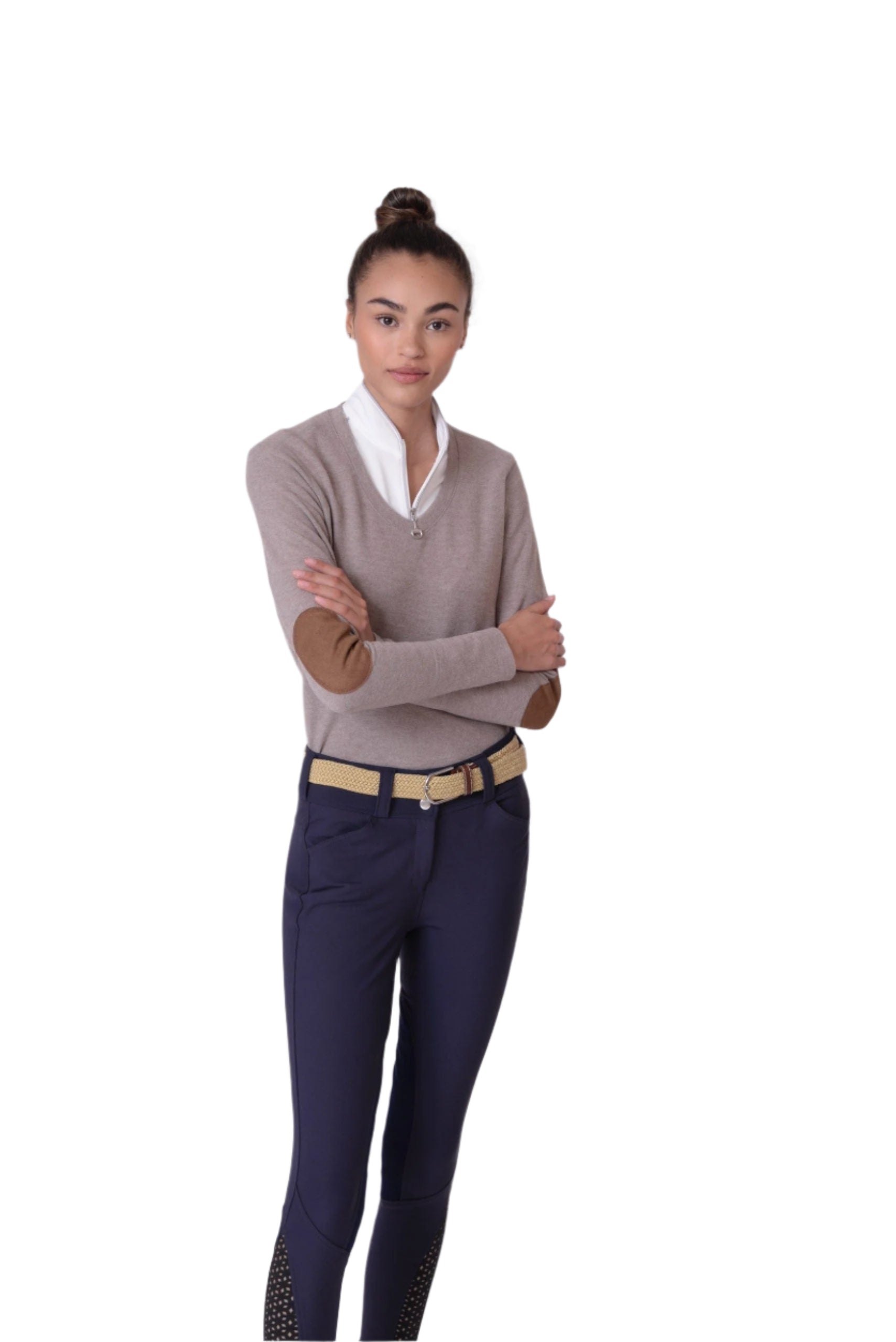 Chestnut Bay Pullover XS / Steeple Gray Riders Lounge V Neck equestrian team apparel online tack store mobile tack store custom farm apparel custom show stable clothing equestrian lifestyle horse show clothing riding clothes horses equestrian tack store