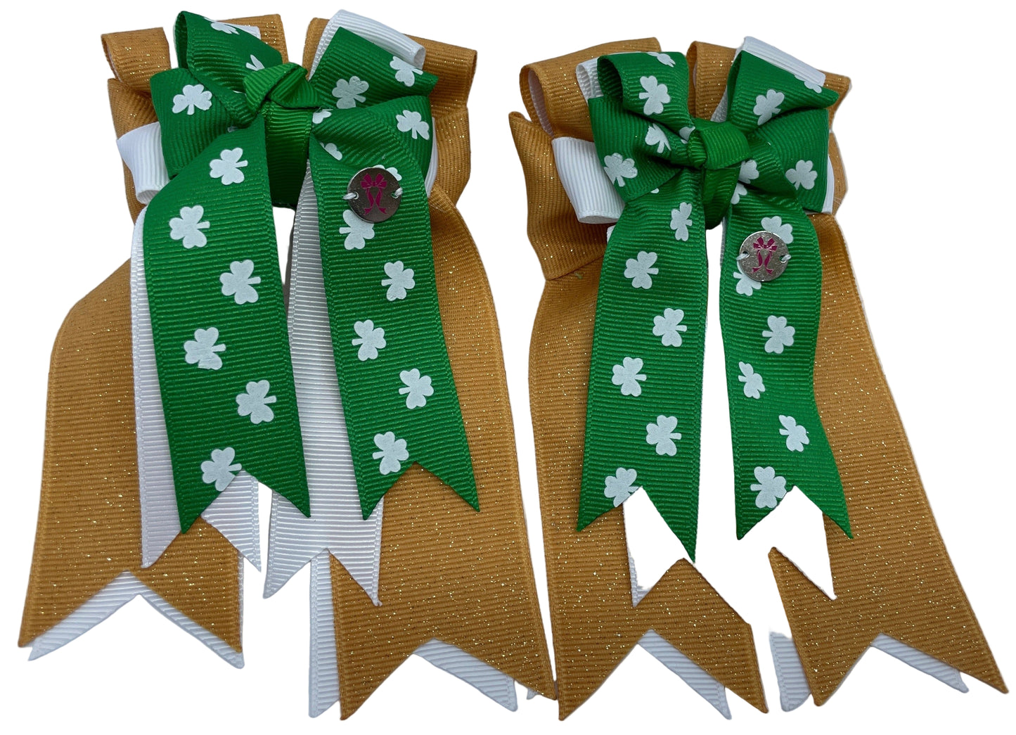 PonyTail Bows 3" Tails Pot O Luck PonyTail Bows equestrian team apparel online tack store mobile tack store custom farm apparel custom show stable clothing equestrian lifestyle horse show clothing riding clothes PonyTail Bows | Equestrian Hair Accessories horses equestrian tack store
