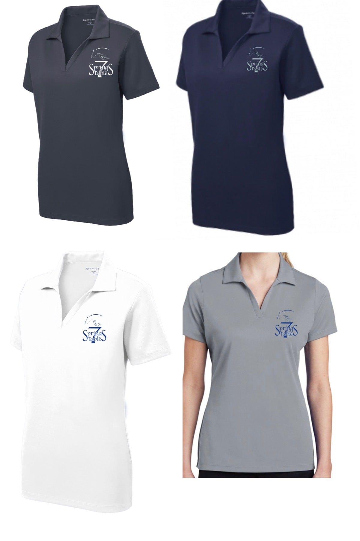 Equestrian Team Apparel Custom Team Shirts 7 Springs Stables Polo Shirt equestrian team apparel online tack store mobile tack store custom farm apparel custom show stable clothing equestrian lifestyle horse show clothing riding clothes horses equestrian tack store