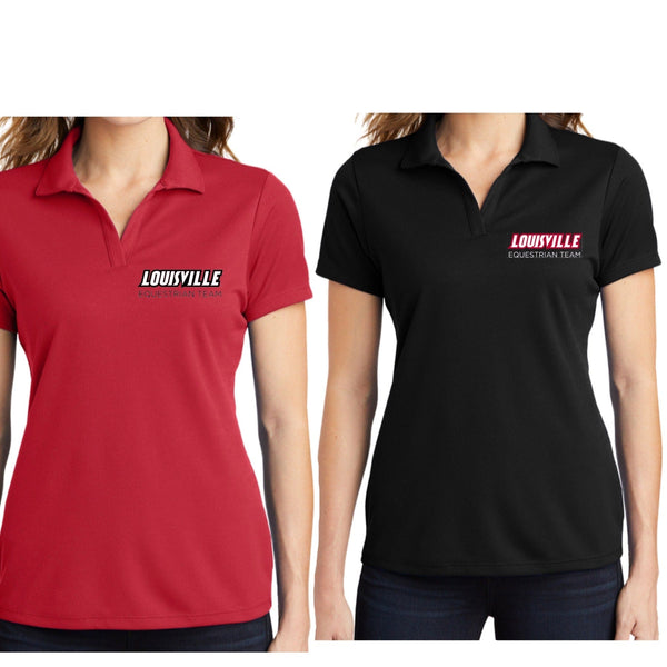 Louisville Equestrian Team Hunt Seat- Polo Shirt Men's / Red / M