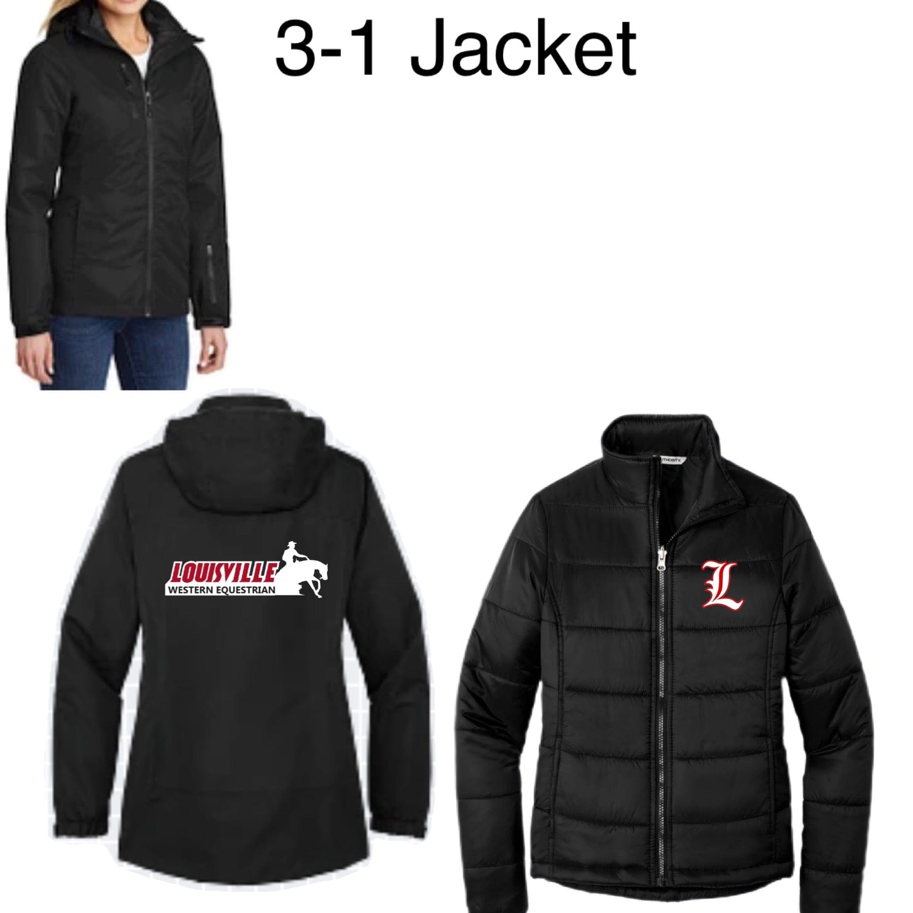 Equestrian Team Apparel Louisville Western Equestrian Team 3 in 1 Jacket equestrian team apparel online tack store mobile tack store custom farm apparel custom show stable clothing equestrian lifestyle horse show clothing riding clothes horses equestrian tack store