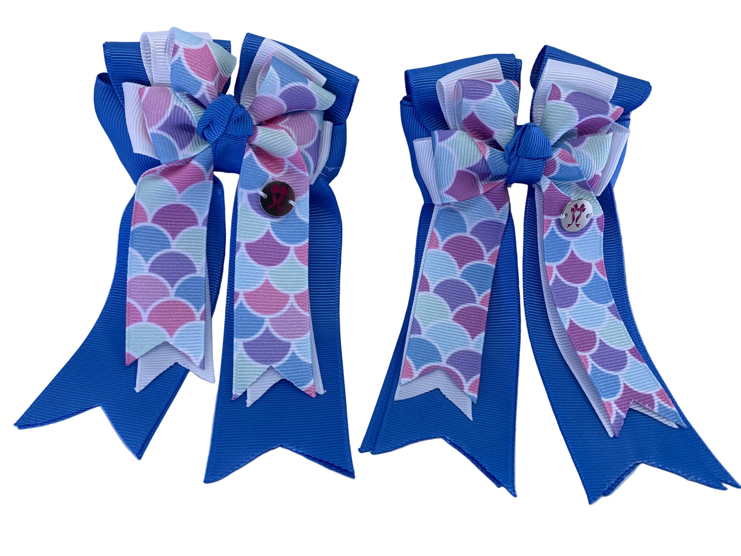PonyTail Bows 3" Tails PonyTail Bows- Mermaid Ocean equestrian team apparel online tack store mobile tack store custom farm apparel custom show stable clothing equestrian lifestyle horse show clothing riding clothes PonyTail Bows | Equestrian Hair Accessories horses equestrian tack store