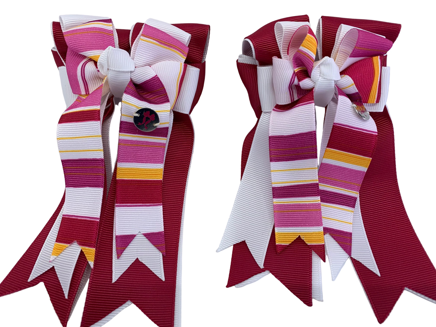 PonyTail Bows 3" Tails PonyTail Bows- Cool Shades Fuchsia equestrian team apparel online tack store mobile tack store custom farm apparel custom show stable clothing equestrian lifestyle horse show clothing riding clothes PonyTail Bows | Equestrian Hair Accessories horses equestrian tack store