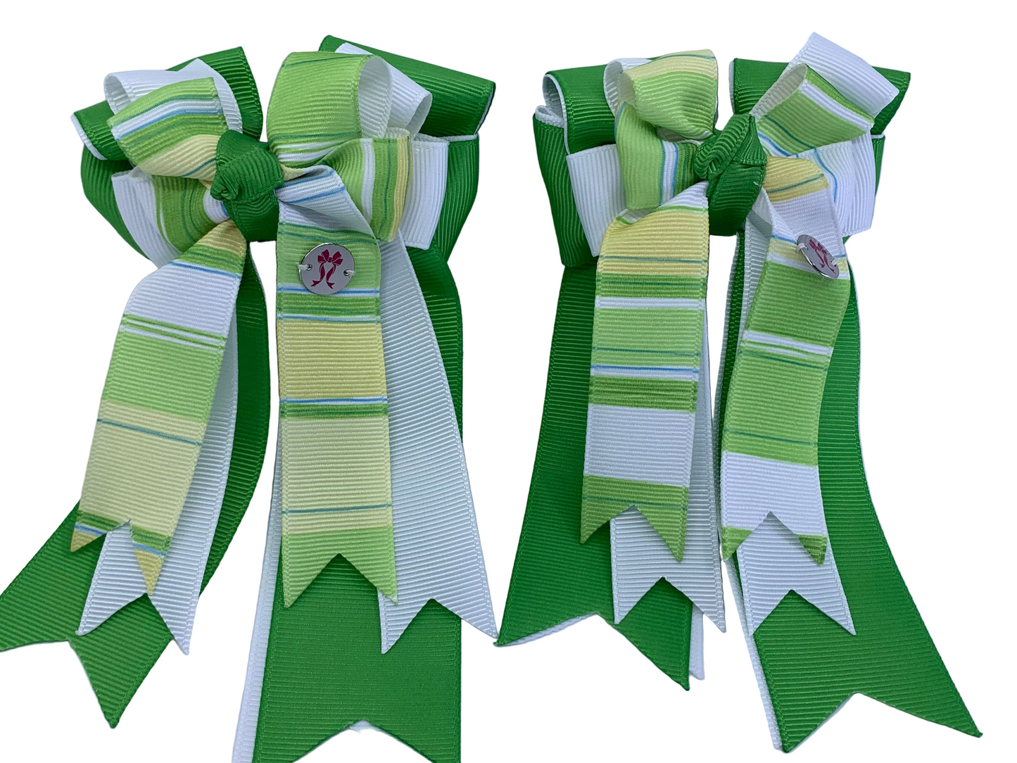PonyTail Bows 3" Tails PonyTail Bows- Cool Shades Lime Green equestrian team apparel online tack store mobile tack store custom farm apparel custom show stable clothing equestrian lifestyle horse show clothing riding clothes PonyTail Bows | Equestrian Hair Accessories horses equestrian tack store
