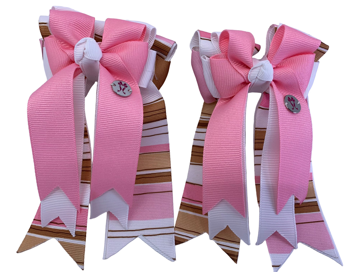 PonyTail Bows 3" Tails PonyTail Bows- Light Pink Cool Shades equestrian team apparel online tack store mobile tack store custom farm apparel custom show stable clothing equestrian lifestyle horse show clothing riding clothes PonyTail Bows | Equestrian Hair Accessories horses equestrian tack store