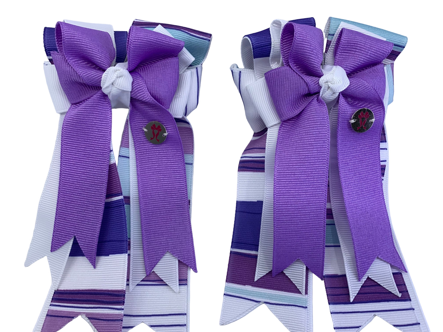 PonyTail Bows 3" Tails PonyTail Bows- Purple Cool Shades equestrian team apparel online tack store mobile tack store custom farm apparel custom show stable clothing equestrian lifestyle horse show clothing riding clothes PonyTail Bows | Equestrian Hair Accessories horses equestrian tack store