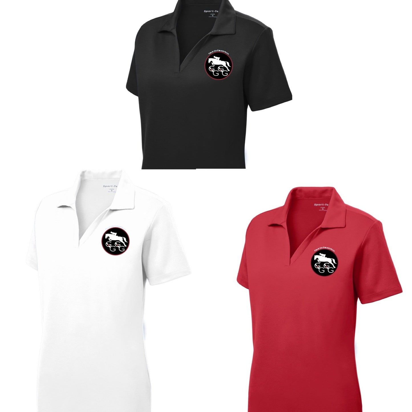 Equestrian Team Apparel Custom Team Shirts Four G's polo equestrian team apparel online tack store mobile tack store custom farm apparel custom show stable clothing equestrian lifestyle horse show clothing riding clothes horses equestrian tack store