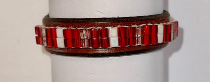 Equestrian Team Apparel Accessory Just Fur Fun Leather Bracelet-Hot Tamale equestrian team apparel online tack store mobile tack store custom farm apparel custom show stable clothing equestrian lifestyle horse show clothing riding clothes horses equestrian tack store