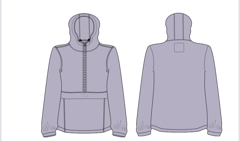 Chestnut Bay rain coat XS / Wisteria CB Rainy Day Pullover equestrian team apparel online tack store mobile tack store custom farm apparel custom show stable clothing equestrian lifestyle horse show clothing riding clothes horses equestrian tack store