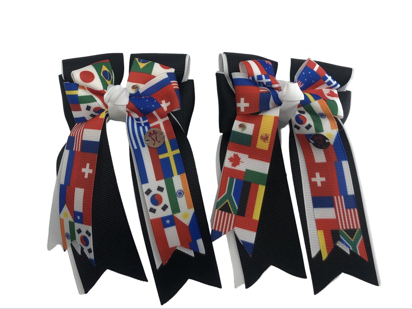 PonyTail Bows 3" Tails International Black PonyTail Bows equestrian team apparel online tack store mobile tack store custom farm apparel custom show stable clothing equestrian lifestyle horse show clothing riding clothes PonyTail Bows | Equestrian Hair Accessories horses equestrian tack store