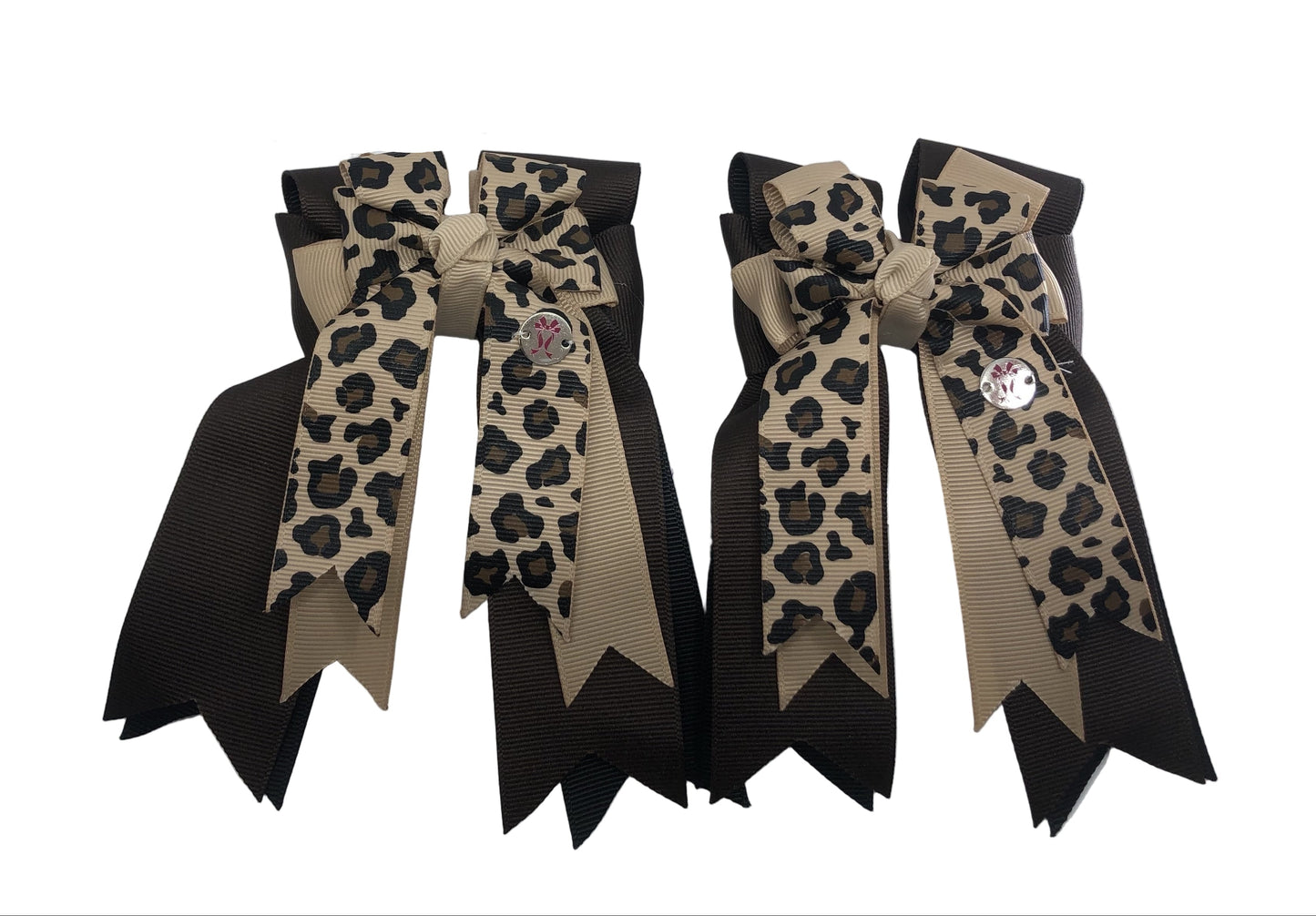 PonyTail Bows 3" Tails Leopard PonyTail Bows equestrian team apparel online tack store mobile tack store custom farm apparel custom show stable clothing equestrian lifestyle horse show clothing riding clothes PonyTail Bows | Equestrian Hair Accessories horses equestrian tack store