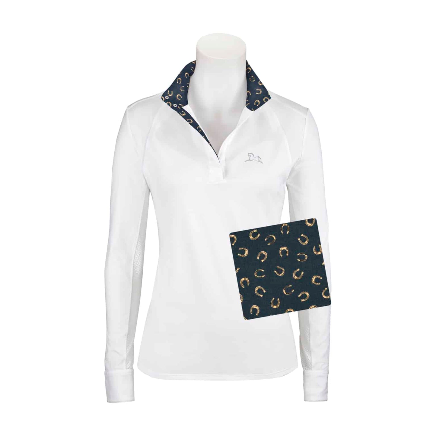 RJ Classics Show Shirt RJ Classics- Maddie Show Shirt - Horseshoes equestrian team apparel online tack store mobile tack store custom farm apparel custom show stable clothing equestrian lifestyle horse show clothing riding clothes horses equestrian tack store