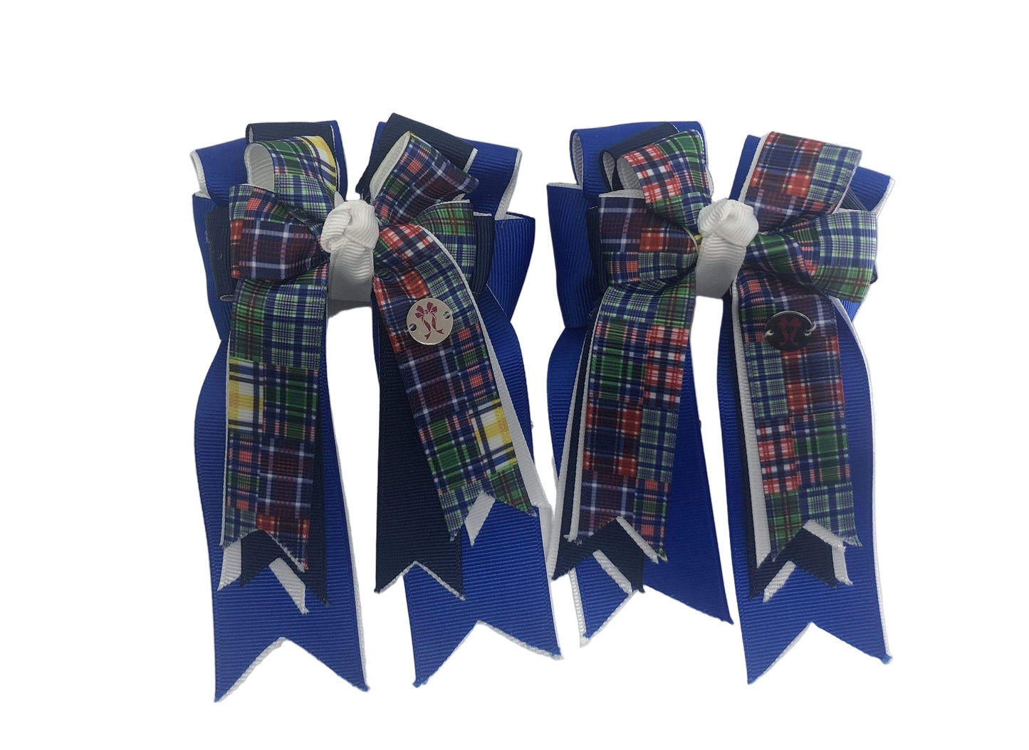PonyTail Bows 3" Tails Plaid Topper PonyTail Bows equestrian team apparel online tack store mobile tack store custom farm apparel custom show stable clothing equestrian lifestyle horse show clothing riding clothes PonyTail Bows | Equestrian Hair Accessories horses equestrian tack store