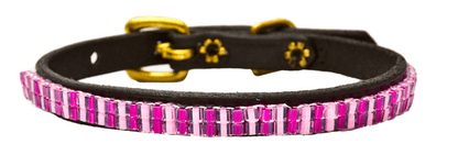 Just Fur Fun dog collar Cotton Candy / Black 26 Inch Just Fur Fun Dog Collars (1" wide) equestrian team apparel online tack store mobile tack store custom farm apparel custom show stable clothing equestrian lifestyle horse show clothing riding clothes horses equestrian tack store