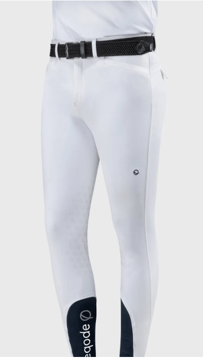 EQODE By Equiline Breeches 28 / White EQODE MEN'S BREECHES WITH KNEE GRIP equestrian team apparel online tack store mobile tack store custom farm apparel custom show stable clothing equestrian lifestyle horse show clothing riding clothes horses equestrian tack store