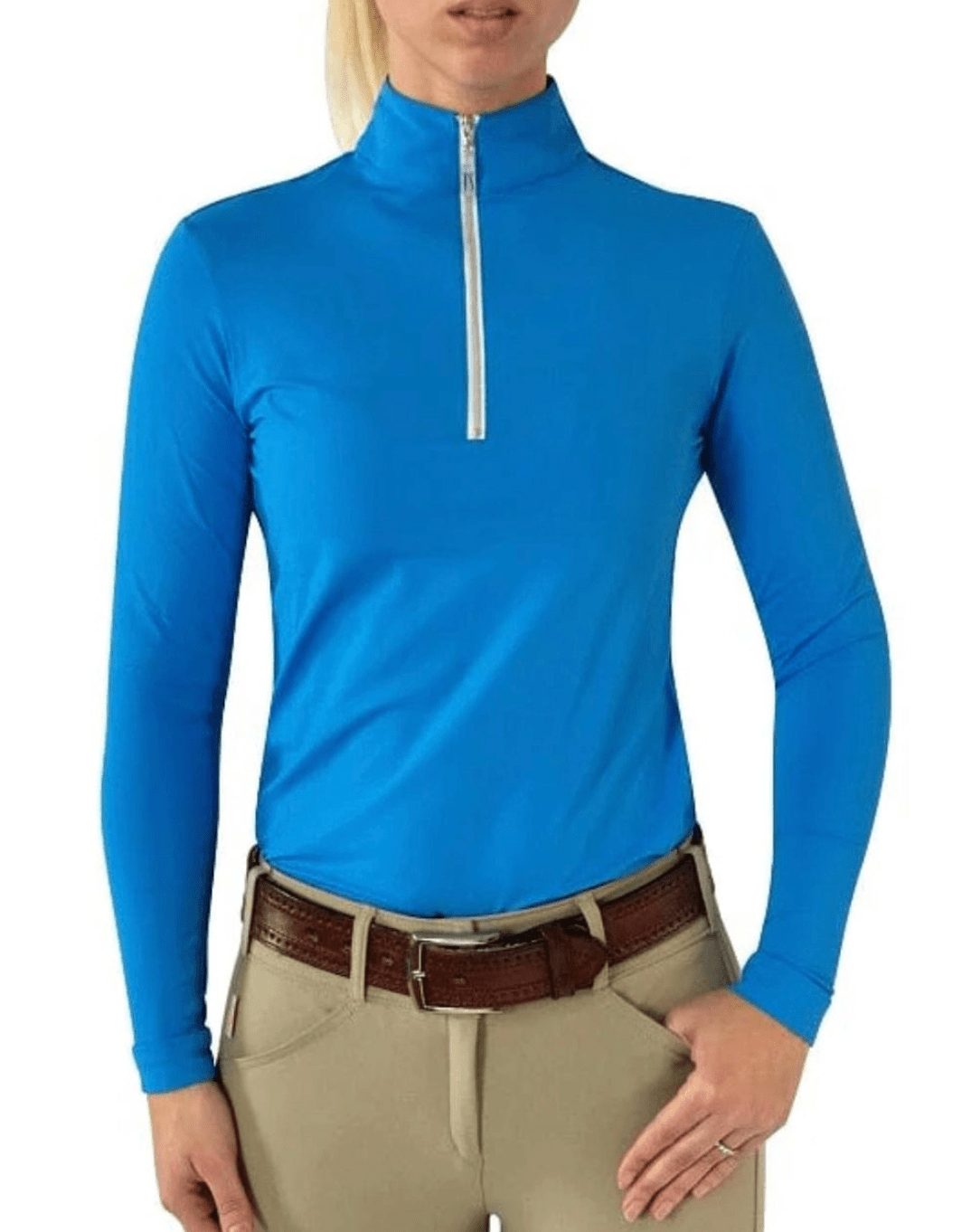 Tailored Sportsman Sun Shirt Amalfi Blue Tailored Sportsman Sun Shirt Long Sleeve Small equestrian team apparel online tack store mobile tack store custom farm apparel custom show stable clothing equestrian lifestyle horse show clothing riding clothes horses equestrian tack store