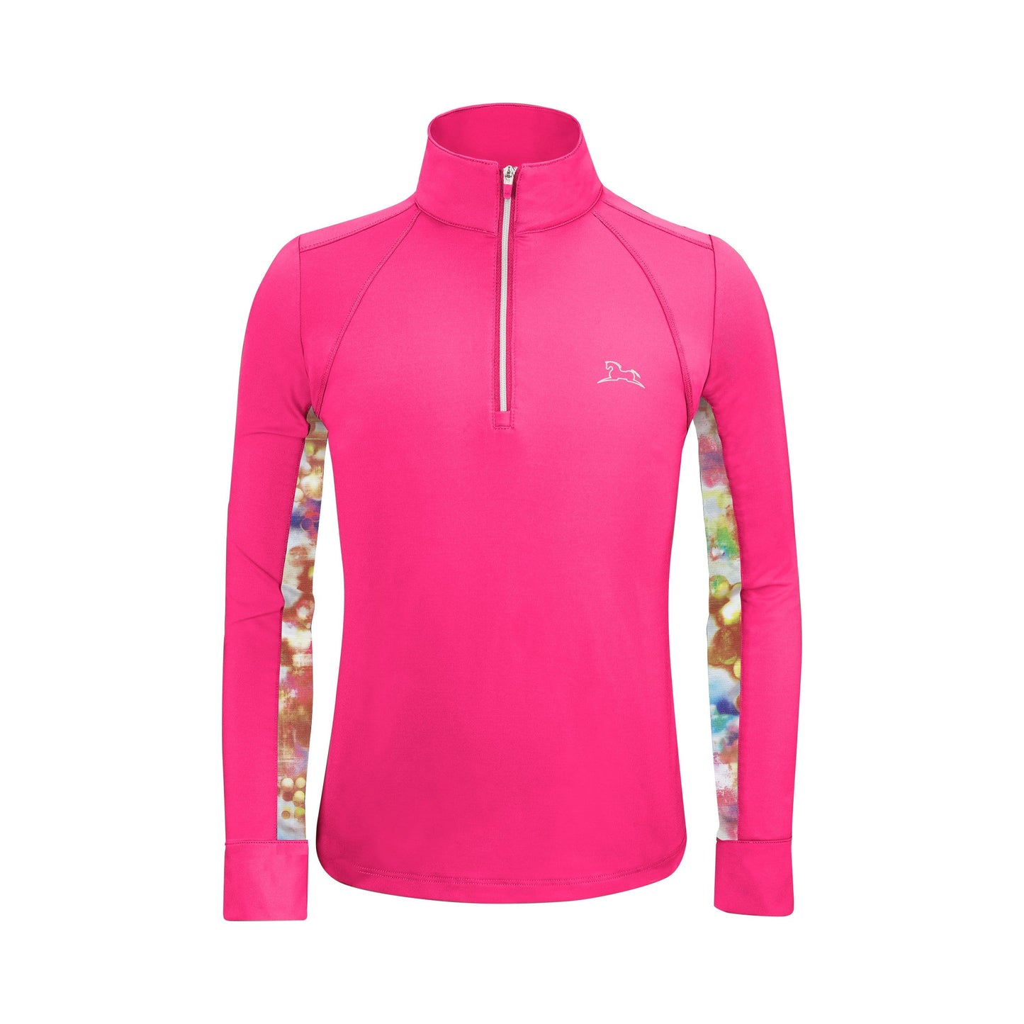 RJ Classics Show Shirt Y XXS Sienna Jr Training Shirt - Raspberry Sorbet/Kaleidoscope equestrian team apparel online tack store mobile tack store custom farm apparel custom show stable clothing equestrian lifestyle horse show clothing riding clothes horses equestrian tack store