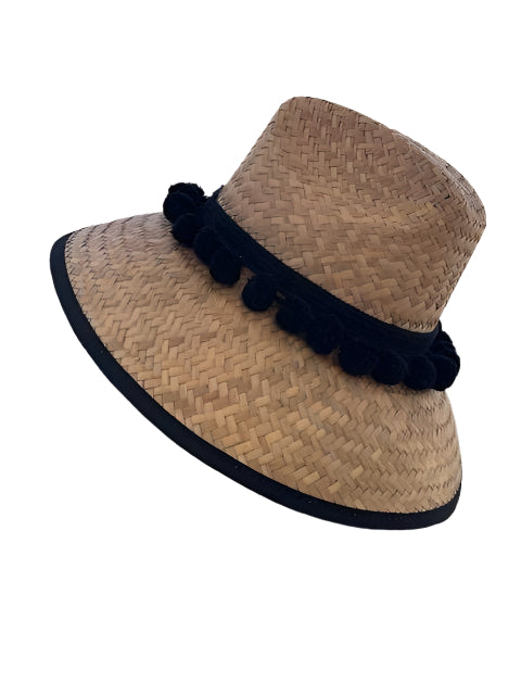 Equestrian Team Apparel Sun Hat one size fits most / Black Island Girl Pom Pom Hats equestrian team apparel online tack store mobile tack store custom farm apparel custom show stable clothing equestrian lifestyle horse show clothing riding clothes horses equestrian tack store