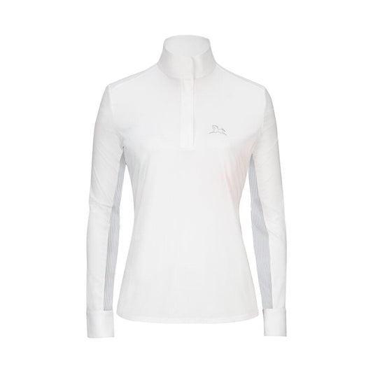 RJ Classics Show Shirt Carly Show Shirt White Stripe - RJ Classics equestrian team apparel online tack store mobile tack store custom farm apparel custom show stable clothing equestrian lifestyle horse show clothing riding clothes horses equestrian tack store