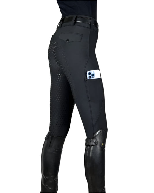 Equestly Women's pants Equestly Lux GripTEQ Riding Pants - Charcoal equestrian team apparel online tack store mobile tack store custom farm apparel custom show stable clothing equestrian lifestyle horse show clothing riding clothes horses equestrian tack store