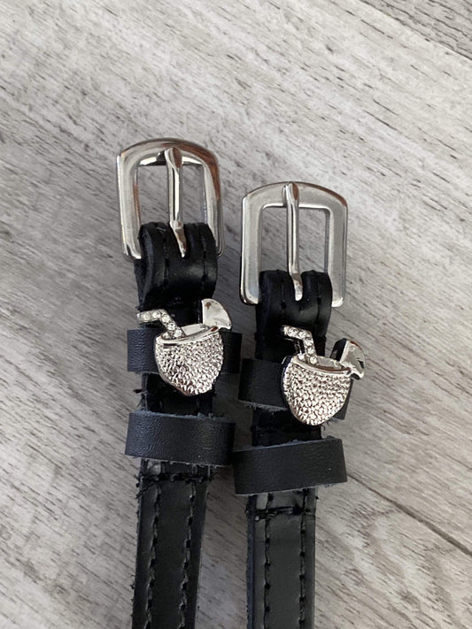 Equestrian Team Apparel Cocktail Silver Crystal Spur Strap equestrian team apparel online tack store mobile tack store custom farm apparel custom show stable clothing equestrian lifestyle horse show clothing riding clothes horses equestrian tack store