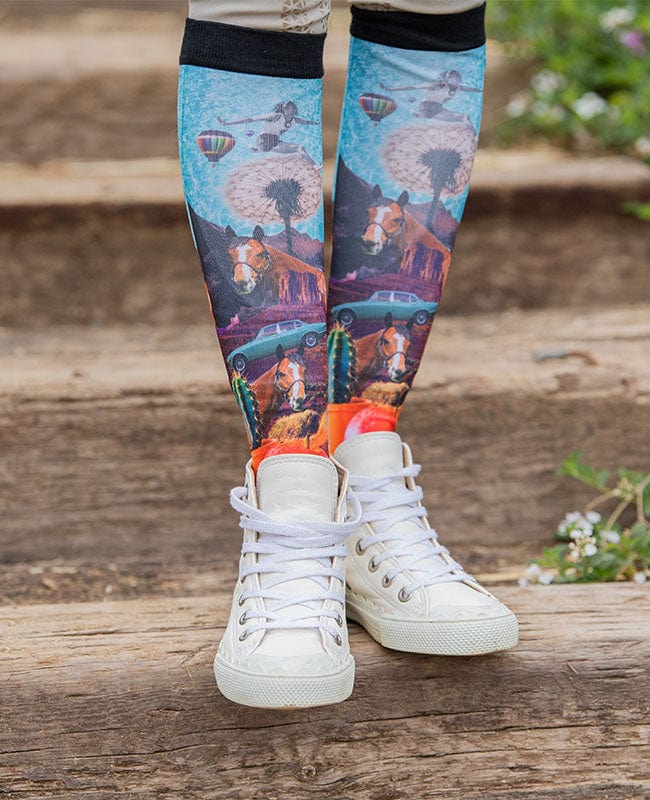 Dreamers & Schemers Socks Dreamers & Schemers Hay Girl equestrian team apparel online tack store mobile tack store custom farm apparel custom show stable clothing equestrian lifestyle horse show clothing riding clothes horses equestrian tack store