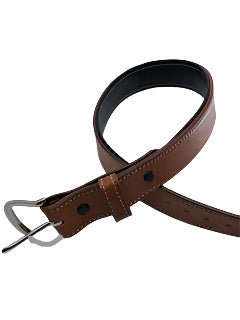 Equestrian Team Apparel Belt Padded Leather Belts - Natural Tan/Black equestrian team apparel online tack store mobile tack store custom farm apparel custom show stable clothing equestrian lifestyle horse show clothing riding clothes horses equestrian tack store