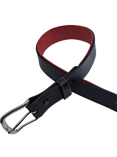 Equestrian Team Apparel Belt Padded Leather Belts - Black/Red equestrian team apparel online tack store mobile tack store custom farm apparel custom show stable clothing equestrian lifestyle horse show clothing riding clothes horses equestrian tack store