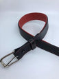 Equestrian Team Apparel Belt Padded Leather Belts - Black/Red equestrian team apparel online tack store mobile tack store custom farm apparel custom show stable clothing equestrian lifestyle horse show clothing riding clothes horses equestrian tack store