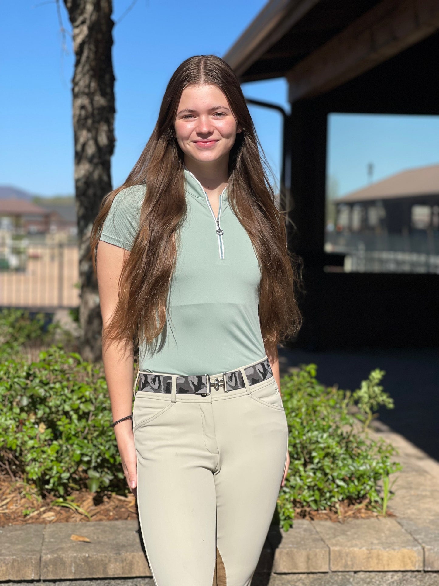 Chestnut Bay SUN SHIRT Sage / XXS Chestnut Bay- Performance Rider Skycool SS equestrian team apparel online tack store mobile tack store custom farm apparel custom show stable clothing equestrian lifestyle horse show clothing riding clothes horses equestrian tack store