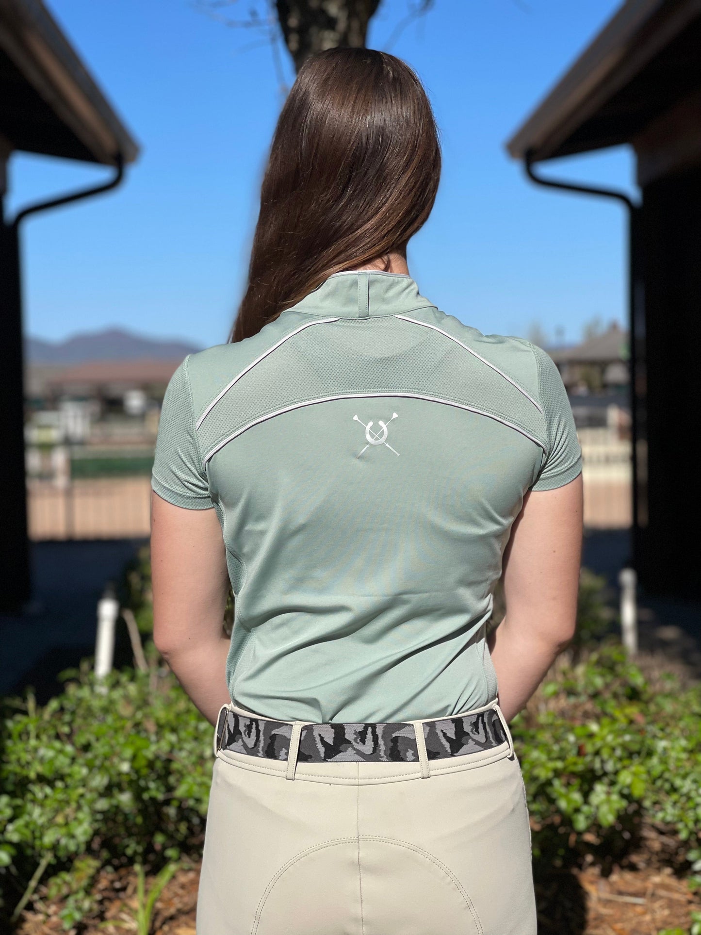 Chestnut Bay SUN SHIRT Chestnut Bay- Performance Rider Skycool SS equestrian team apparel online tack store mobile tack store custom farm apparel custom show stable clothing equestrian lifestyle horse show clothing riding clothes horses equestrian tack store