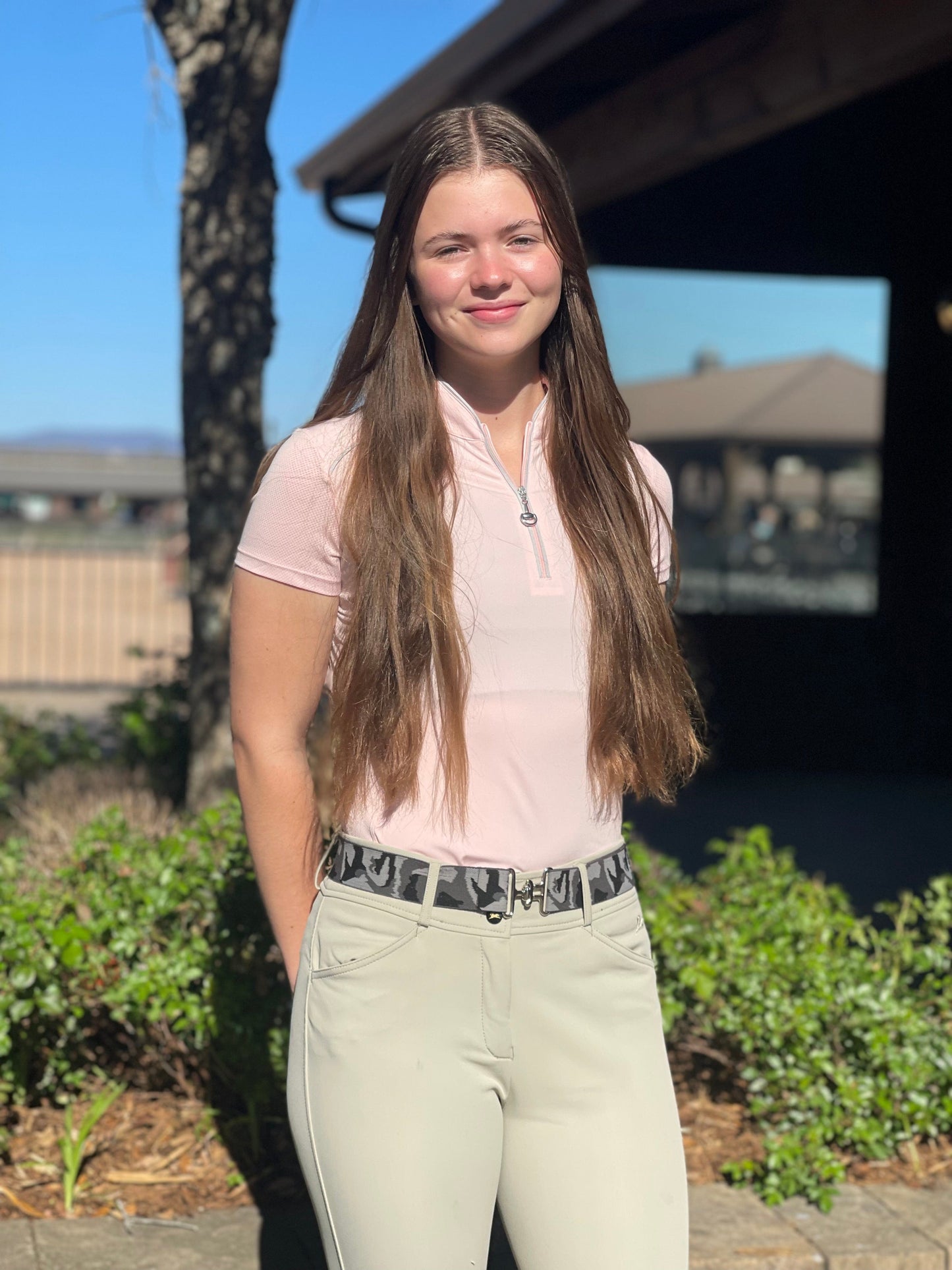 Chestnut Bay SUN SHIRT Blush / XXS Chestnut Bay- Performance Rider Skycool SS equestrian team apparel online tack store mobile tack store custom farm apparel custom show stable clothing equestrian lifestyle horse show clothing riding clothes horses equestrian tack store